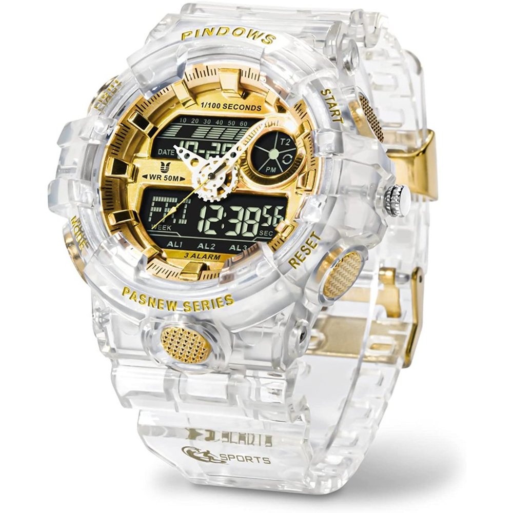 New Men Digital Watch for Men Watch Sports Watch Large Digital Analog Du… - Picture 3 of 13